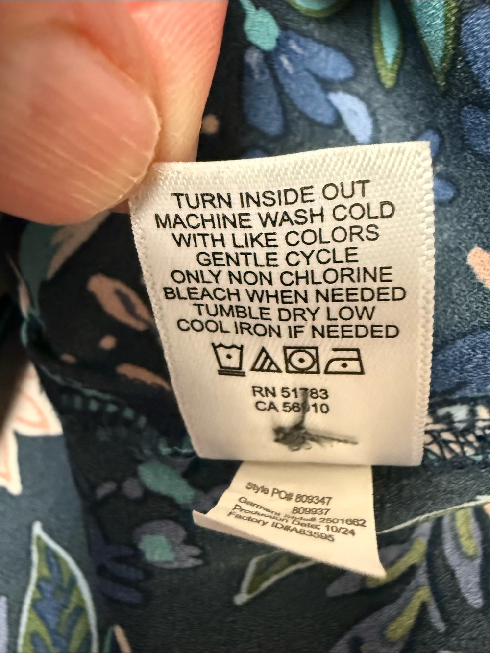 Maurices XL Navy Floral Boho Blouse Short Sleeve Lightweight Cottagecore Top - Picture 13 of 15
